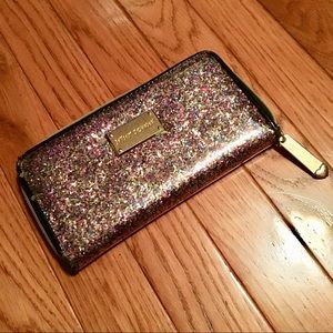 Betsey Johnson Sparkle Zip Wallet